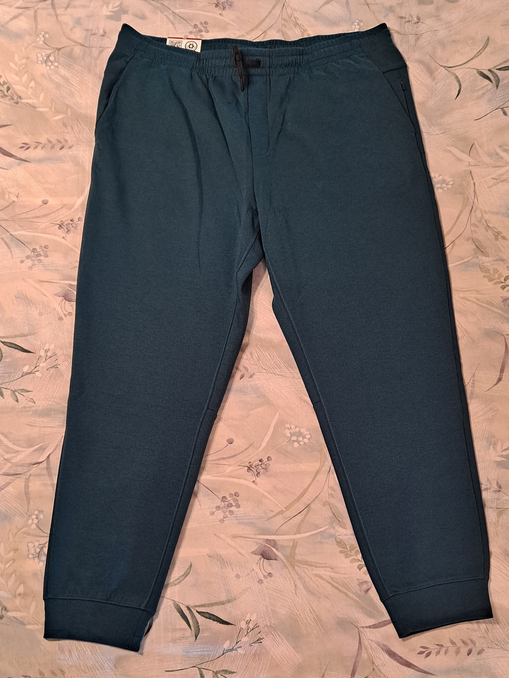 Men's Members Mark Stretch Jogger Sweatpants Side & Rear Zipper Pocket Size XL